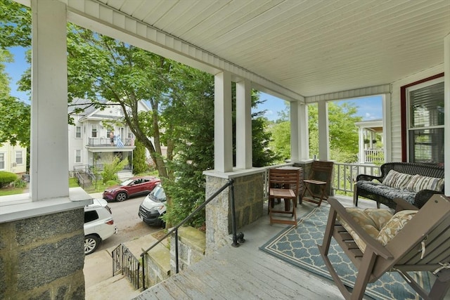 28 Fletcher St Unit 1, Boston, MA 02131 - sunroom / solarium with outdoor lounge area