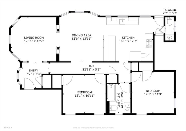 28 Fletcher St Unit 1, Boston, MA 02131 - floor plan / room layout