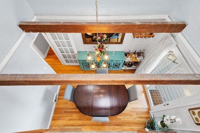 dining room featuring wood finished floors