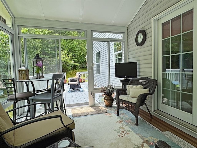 19 Orange Rd, Northfield, MA 01360 - sunroom featuring vaulted ceiling
