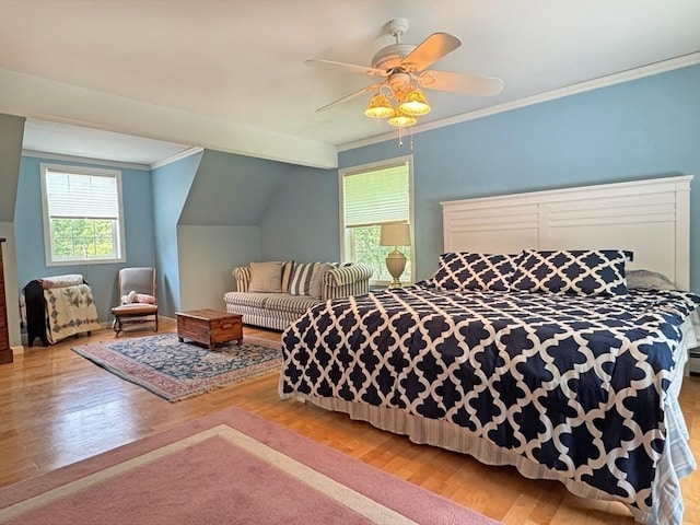 19 Orange Rd, Northfield, MA 01360 - bedroom featuring crown molding, wood finished floors, and a ceiling fan