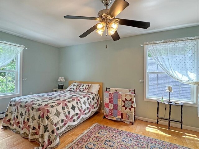 19 Orange Rd, Northfield, MA 01360 - bedroom featuring wood finished floors and a ceiling fan