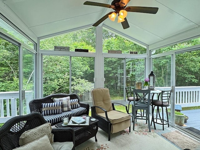 19 Orange Rd, Northfield, MA 01360 - sunroom with ceiling fan