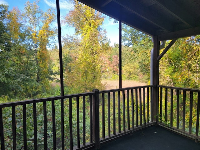 view of balcony