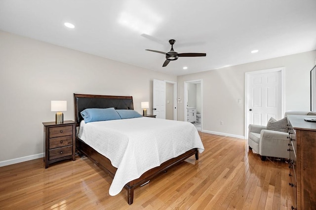 14 Nourse St, Westborough, MA 01581 - bedroom with light wood finished floors, recessed lighting, and a ceiling fan