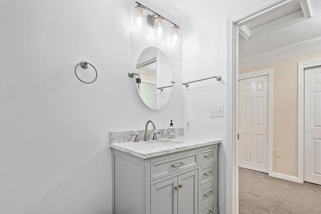 14 Nourse St, Westborough, MA 01581 - bathroom with vanity and baseboards