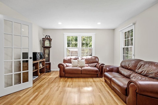14 Nourse St, Westborough, MA 01581 - living room with light wood-style floors and recessed lighting