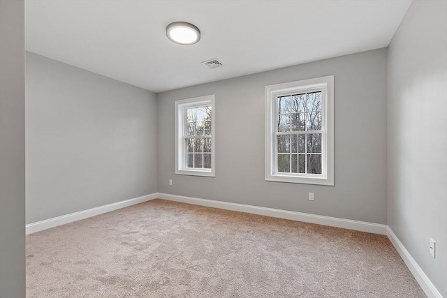 view of carpeted empty room