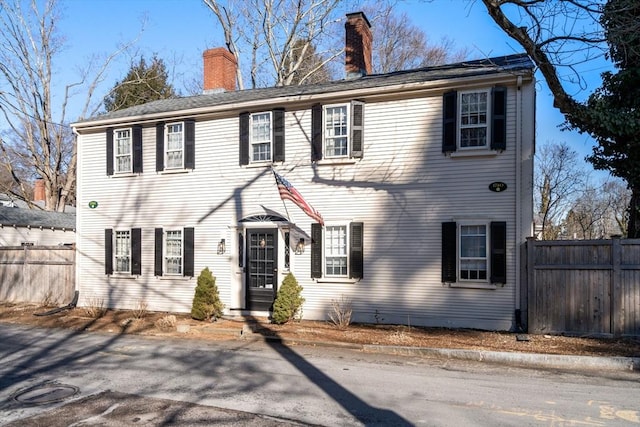 view of colonial inspired home