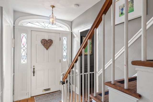 view of entrance foyer