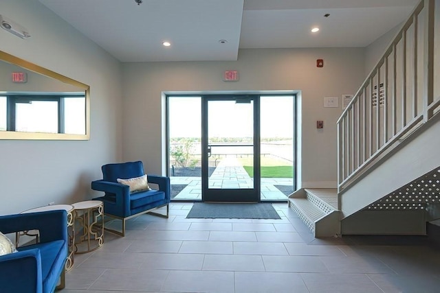 60 Newbury St Unit 10, Quincy, MA 02171 - lobby with stairway and recessed lighting