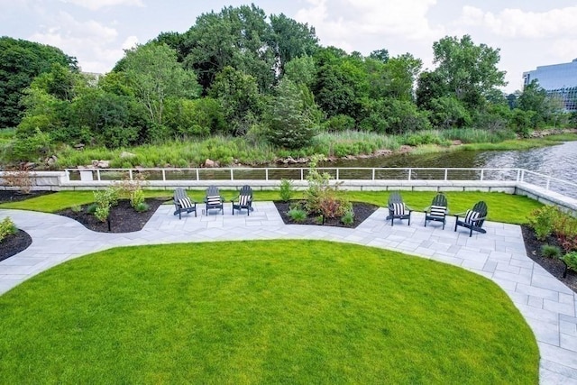 60 Newbury St Unit 10, Quincy, MA 02171 - view of yard featuring a patio and a water view