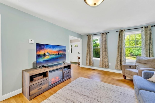 3 White Tail Dr, Tyngsborough, MA 01879 - living room with baseboards and light wood-type flooring