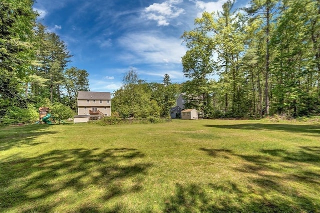 3 White Tail Dr, Tyngsborough, MA 01879 - view of green lawn featuring a playground
