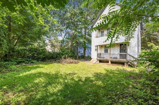 53 Euclid Ave, Springfield, MA 01108 - view of yard featuring a deck