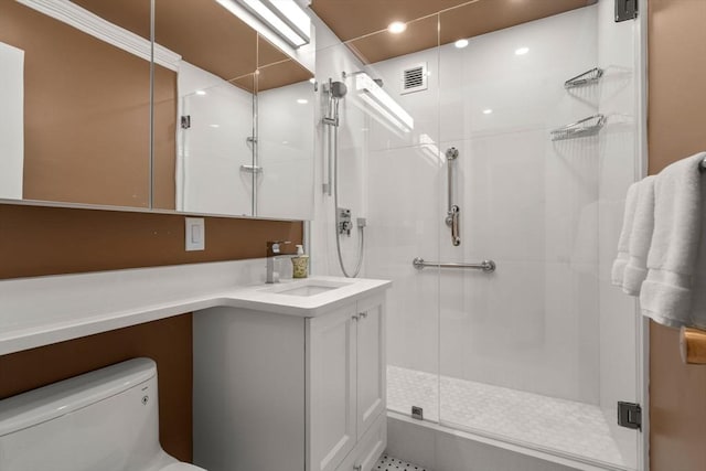 85 E India Row Unit 18B, Boston, MA 02110 - full bath with a stall shower and vanity