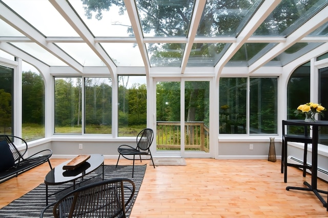 view of sunroom / solarium