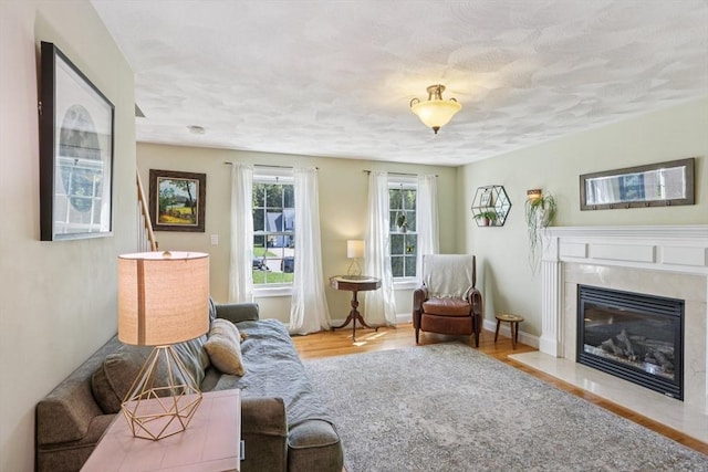 3 Trophy Ave, Townsend, MA 01469 - living room with a premium fireplace and wood finished floors