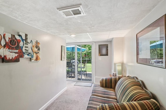 3 Trophy Ave, Townsend, MA 01469 - sitting room featuring baseboards, carpet, and a textured ceiling