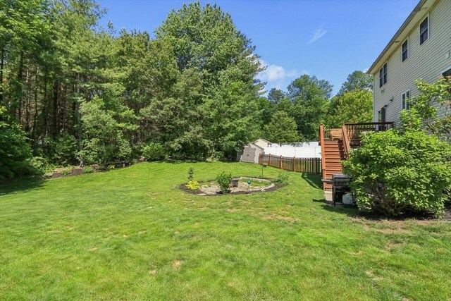 3 Trophy Ave, Townsend, MA 01469 - view of yard featuring stairs and a deck