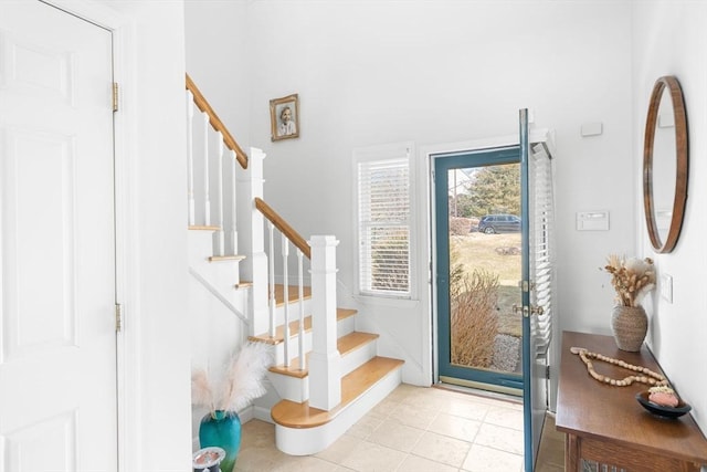 entrance foyer featuring stairway