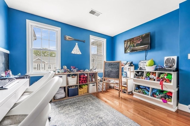 40 Winchester Ln Unit 10, Fall River, MA 02721 - recreation room with wood finished floors and a desk