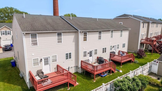 40 Winchester Ln Unit 10, Fall River, MA 02721 - back of house featuring a deck