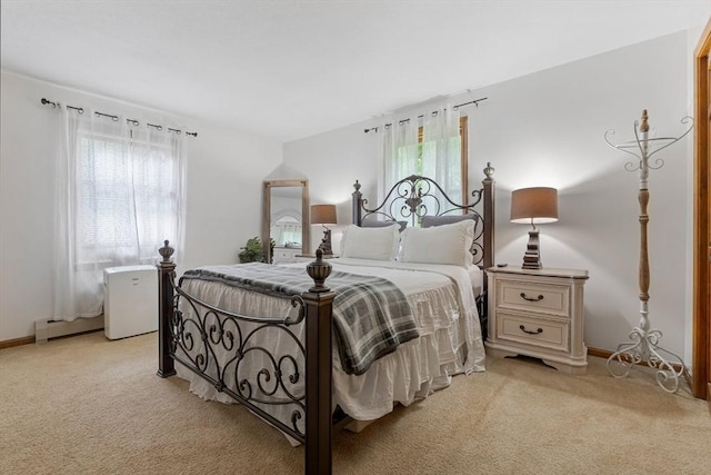 224 Church, Pembroke, NH 03275 - bedroom with light carpet and baseboard heating