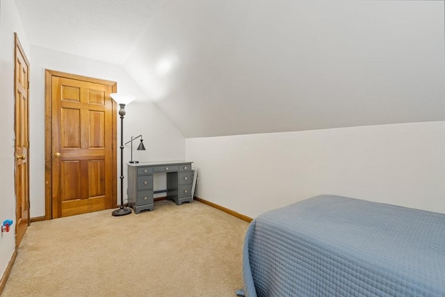 224 Church, Pembroke, NH 03275 - bedroom featuring light carpet and vaulted ceiling