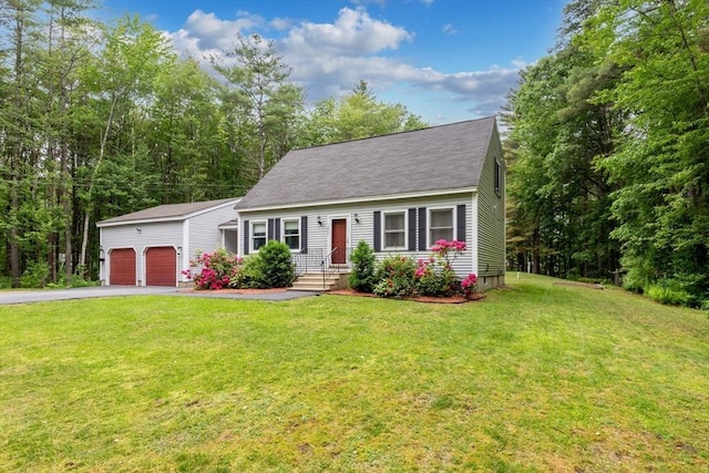 224 Church, Pembroke, NH 03275 - cape cod house featuring asphalt driveway, an attached garage, and a front yard