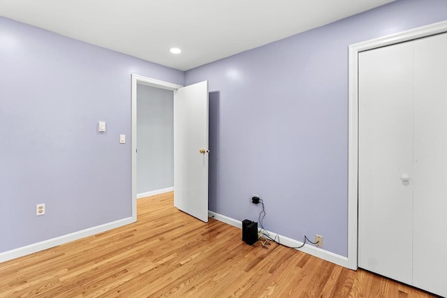 interior space with light wood-type flooring