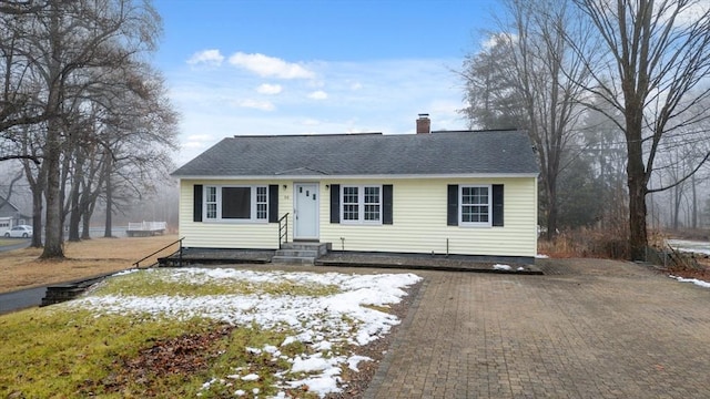 view of front of home