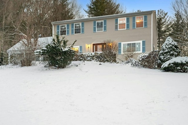 view of colonial house