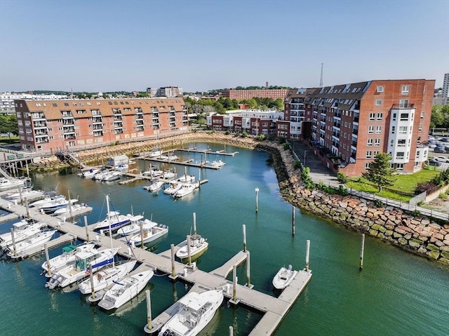 150 Lynnway Unit 406, Lynn, MA 01902 - bird's eye view of a marina and a nearby body of water