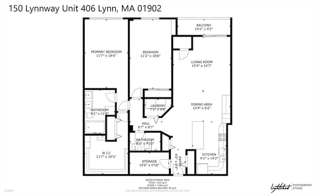 150 Lynnway Unit 406, Lynn, MA 01902 - view of property floor plan
