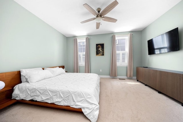 14 Dorset Park Ln, Weymouth, MA 02190 - bedroom with light carpet, baseboards, and ceiling fan