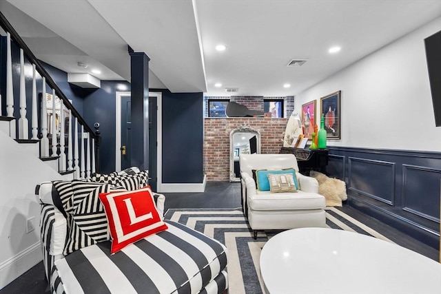 11 Beckler Ave, Boston, MA 02127 - lobby featuring a wainscoted wall, recessed lighting, and stairway