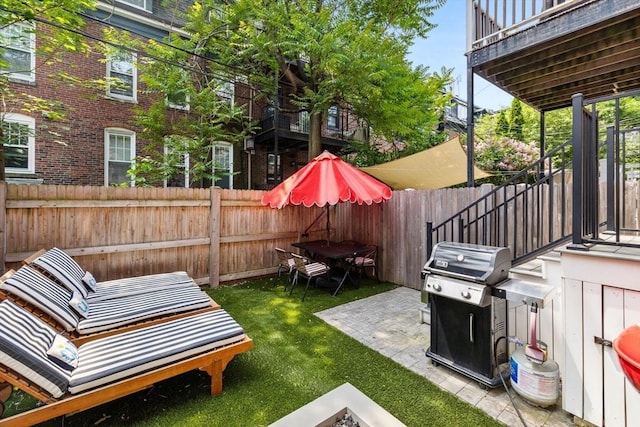 11 Beckler Ave, Boston, MA 02127 - fenced backyard with a patio area