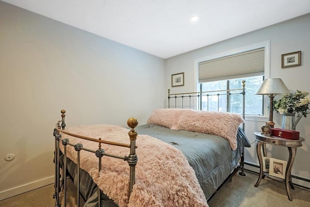 bedroom with carpet floors