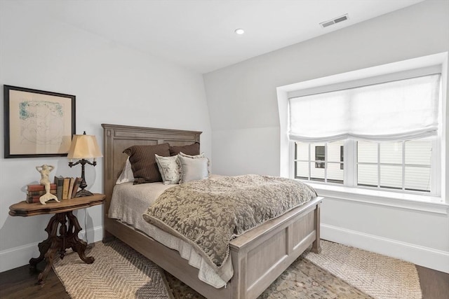 795 E 4th St, Boston, MA 02127 - bedroom featuring baseboards, wood finished floors, and recessed lighting