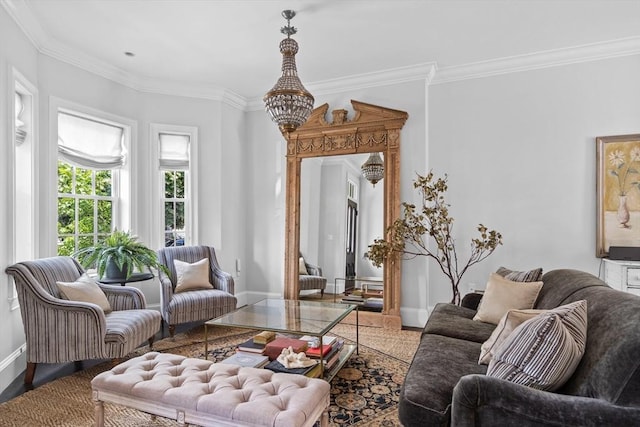 795 E 4th St, Boston, MA 02127 - living area with crown molding and baseboards