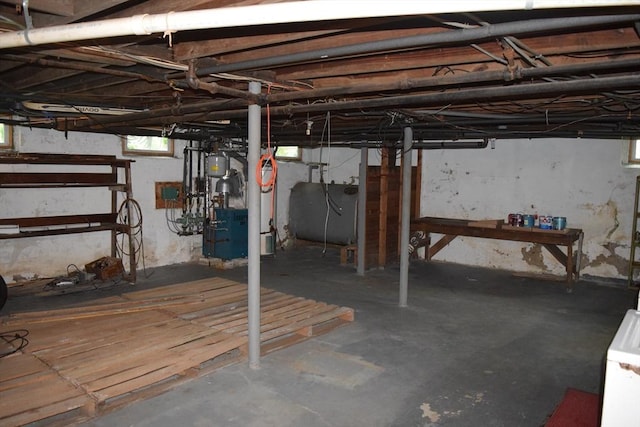 959 Ray St, Fall River, MA 02720 - basement featuring oil tank and a heating unit