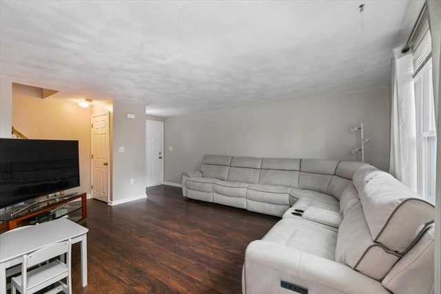 15 Crescent St Unit E, Lawrence, MA 01841 - living room with wood finished floors, baseboards, and stairway