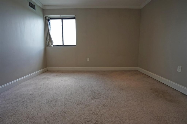 15 N Beacon St Unit 1006, Boston, MA 02134 - carpeted spare room with crown molding and baseboards