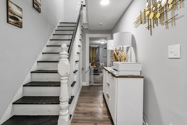 631 Chestnut St, Athol, MA 01331 - stairway featuring wood finished floors