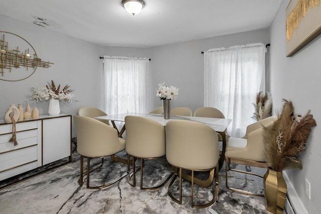 631 Chestnut St, Athol, MA 01331 - dining space featuring plenty of natural light and baseboard heating