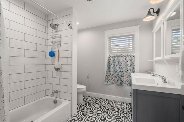 120 Fulton St, Lowell, MA 01850 - bathroom with toilet, shower / tub combination, vanity, and plenty of natural light