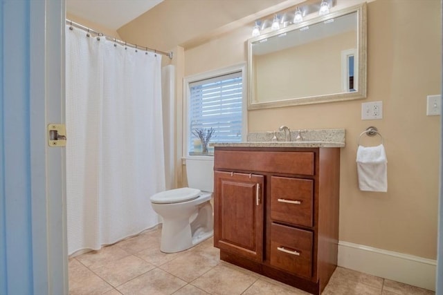 29 Carlton St Unit 2, Salem, MA 01970 - bathroom featuring tile patterned floors, vanity, and a shower with curtain