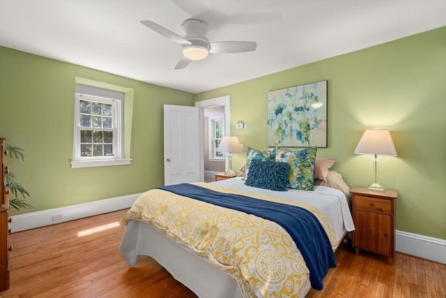 21 Studio Rd, Newton, MA 02466 - bedroom featuring wood finished floors, baseboards, and a ceiling fan