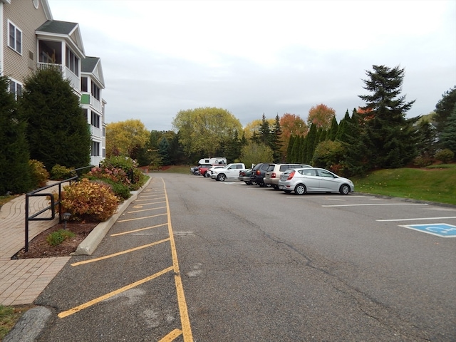 view of parking / parking lot